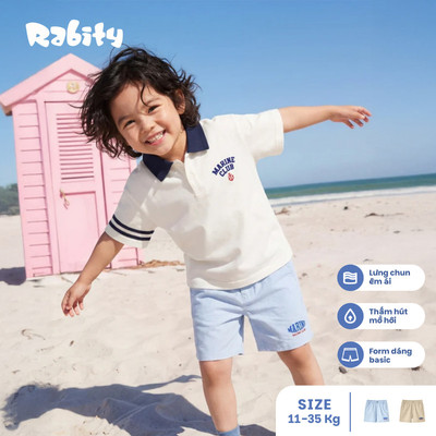   Quần short thô bé trai Rabity 932.038