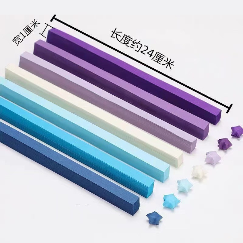 giấy gấp sao giấy gấp origami giấy gấp sao 1000 tờ Ngôi Sao Origami Xếp Chồng Ngôi Sao May Mắn Năm C