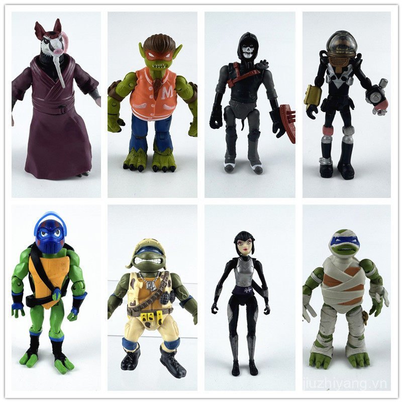 Sản phẩm mới Chính hãng Màu sắc Ngôi sao Ninja Rùa Di chuyển Hình Donatello Raphael Leonardo Giáo vi