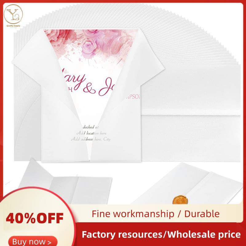 120 Chiếc Pre-Folded Vellum Giấy In Vellum Áo khoác Vellum Giấy mờ 5X7 Inch Vellum Giấy quấn