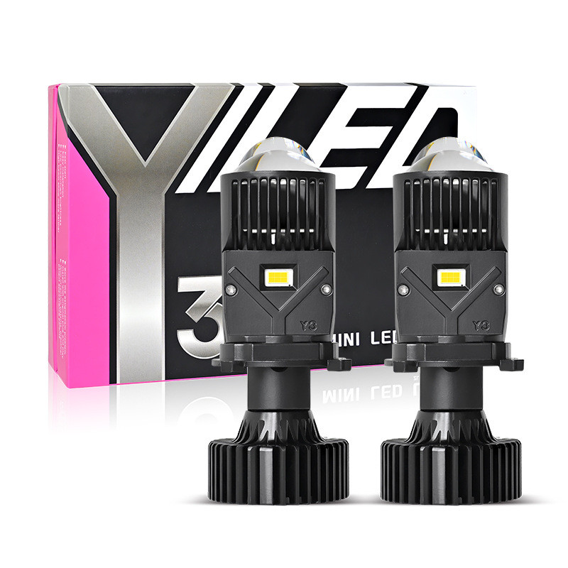 Mới Y3 Y4 H4 Xe Máy Đèn Pha LED Khoảng Cách Gần Tích Hợp Ống Kính Kép Ánh Sáng Y8 Y9 Y10