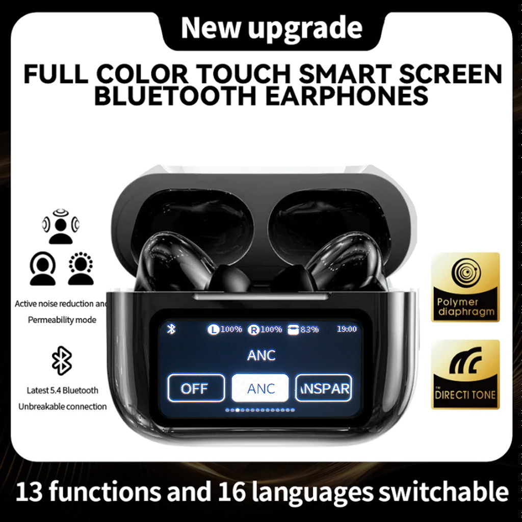 Tai nghe nhét tai A9 Pro Tai nghe không dây Tai nghe ANC ENC Khử tiếng ồn Tai nghe âm thanh nổi HiFi