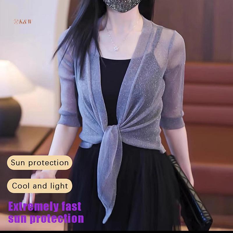 K & W Wedding Jaet Quấn Dài Nửa Tay Bolero Shrug Dành Cho Nữ Cardigan Bolero Jaet Mũi Cho Đầm Dự Tiệ