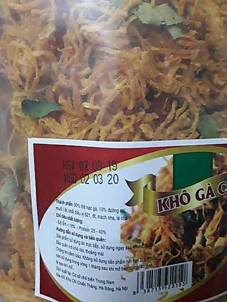 400gram Khô gà lá chanh
