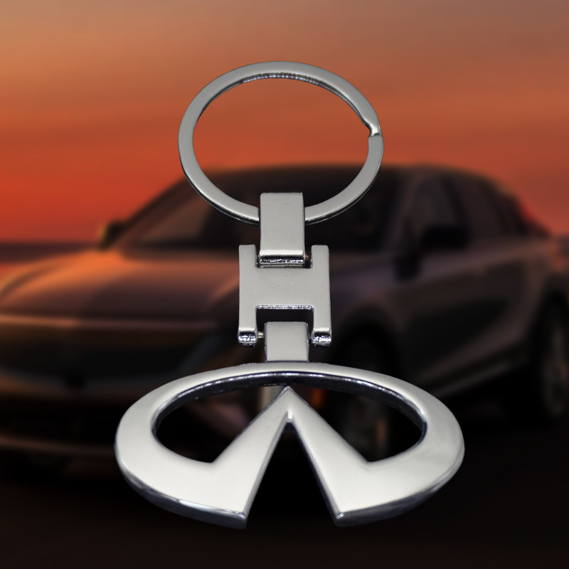 Móc Khóa Xe Ô Tô Hợp Kim Mặt Dây Chuyền Cho Infiniti Q50 FX35 G37 G35 QX70 FX45 EX35 Q30 Q70L QX60 M