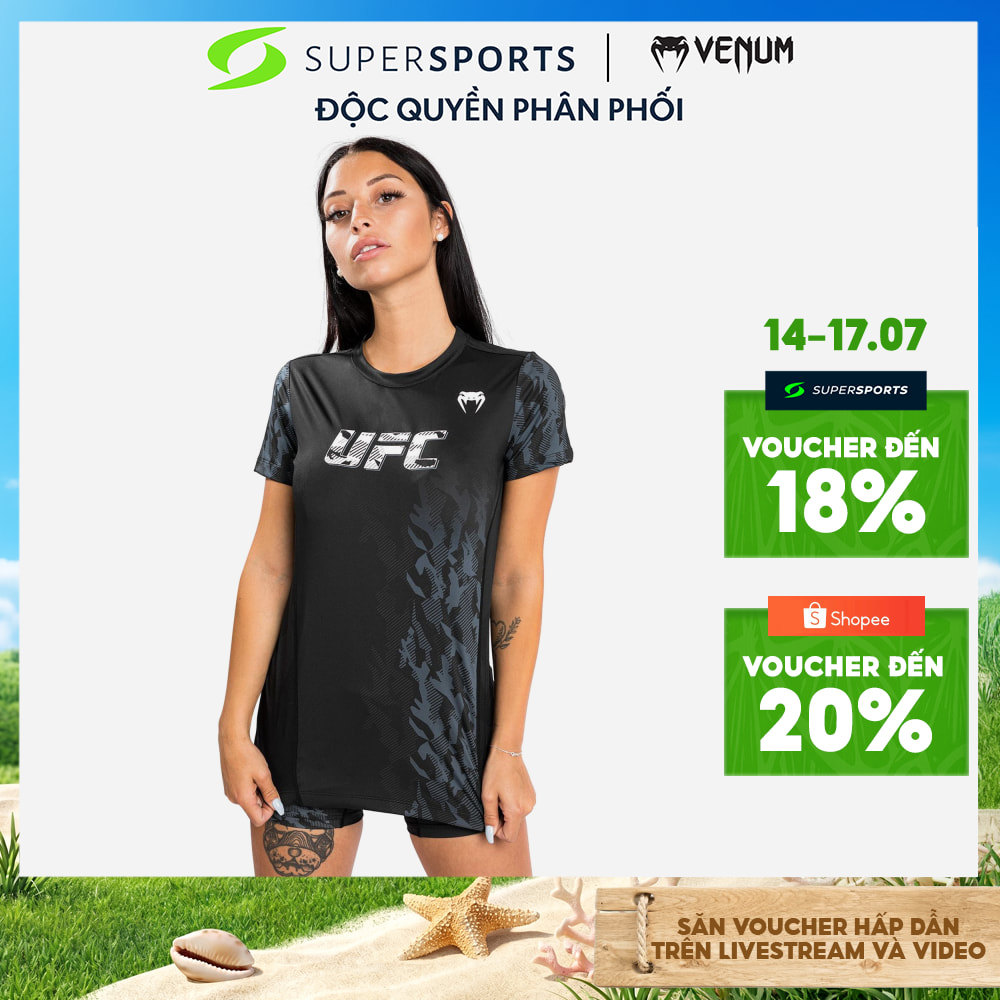 Áo Thun Nữ Venum Ufc Authentic Fight Week Wo Black Performance Sho  - VNMUFC-00034-001