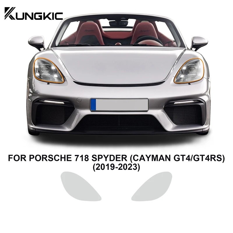8.5Mil cho Porsche 718 Spyder (Cayman Gt4 / gt4Rs) 2019-2023 Phim bảo vệ sơn Phim cắt sẵn Áo ngực tr