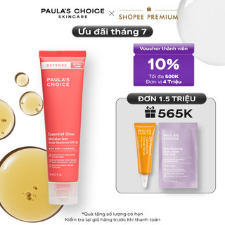 Kem chống nắng dưỡng ẩm phổ rộng Paula's Choice Defense Essential Glow Moisturizer SPF30 60ml 2230