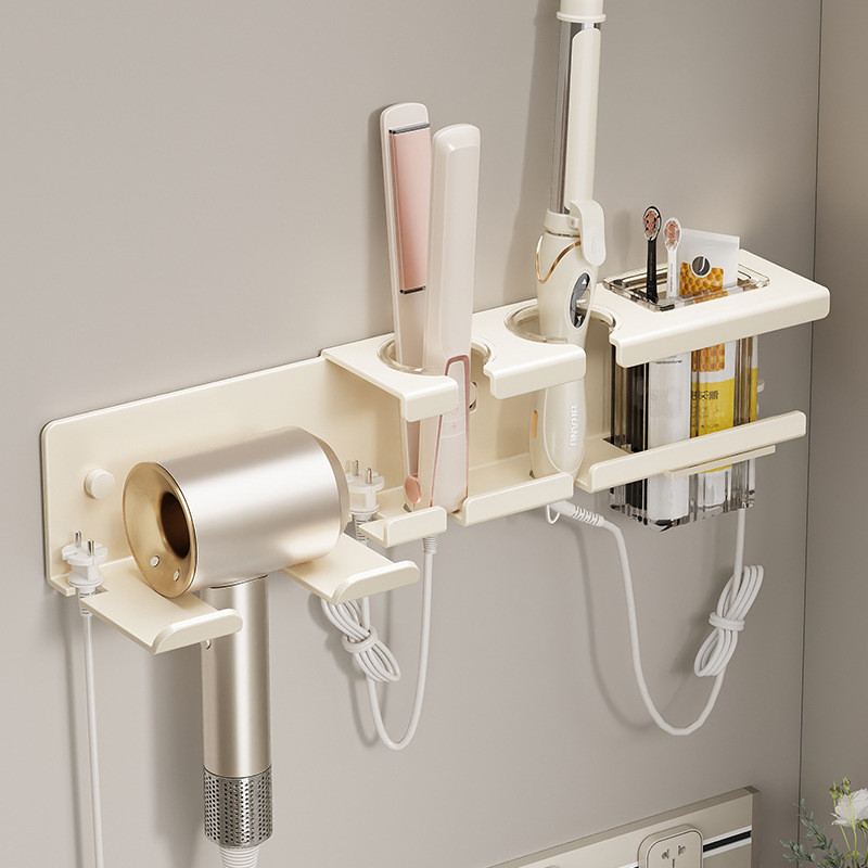 Preferred#Hair dryer holder no-drill bathroom hair dryer rack wall-mounted hair dryer stand storage 