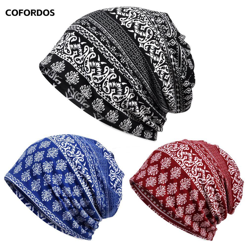 COFORDOS Mũ Turban Cotton Chemo Cancer Quấn đầu co giãn