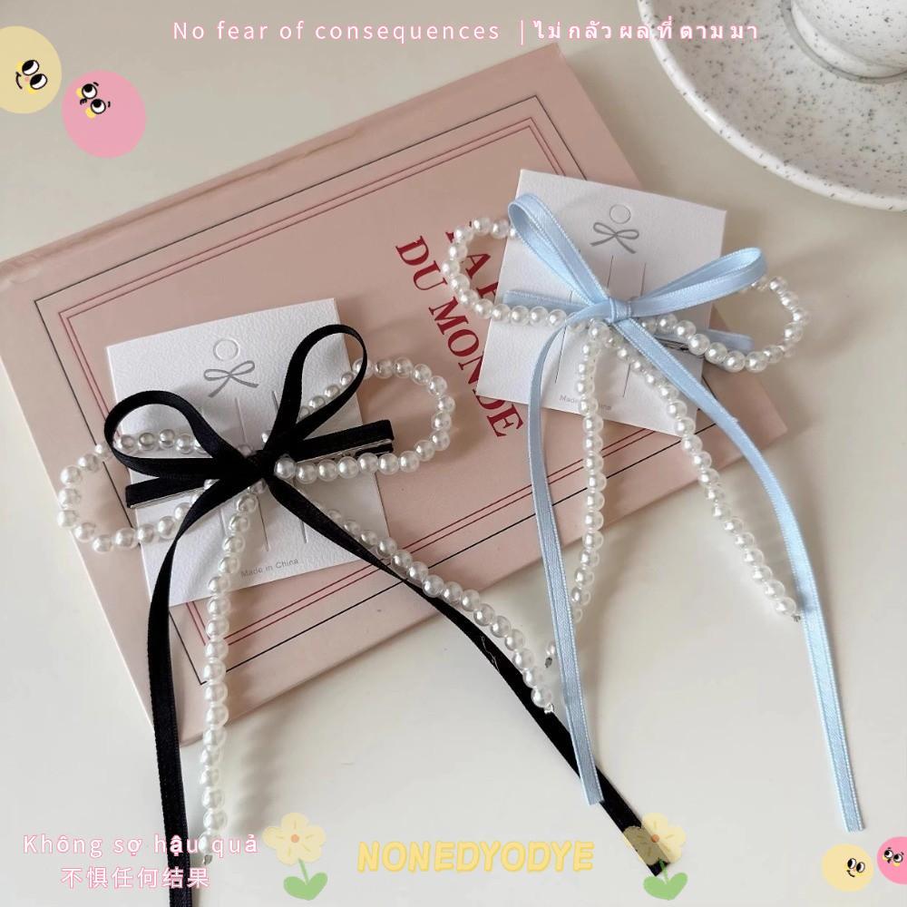 NONEDYODYE Fairy Barrettes, Kẹp Đầu Lưng Phong Cách Nữ Tính Ruy Băng Barrettes, Nữ Barrettes Bowknot