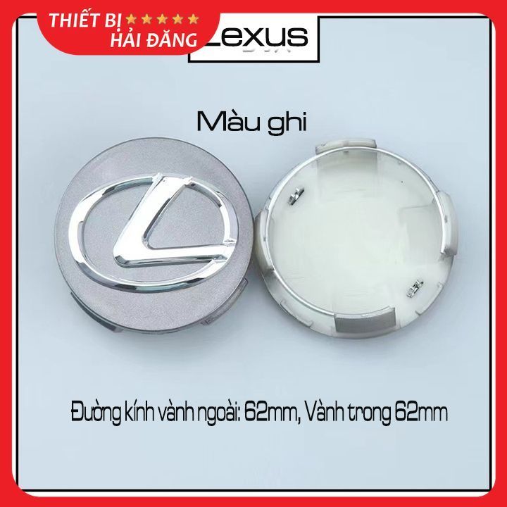 Logo mâm xe Lexus, Chụp mâm xe Lexus, Logo chụp Lazang xe Lexus. (Loại 62mm). Lex62cu