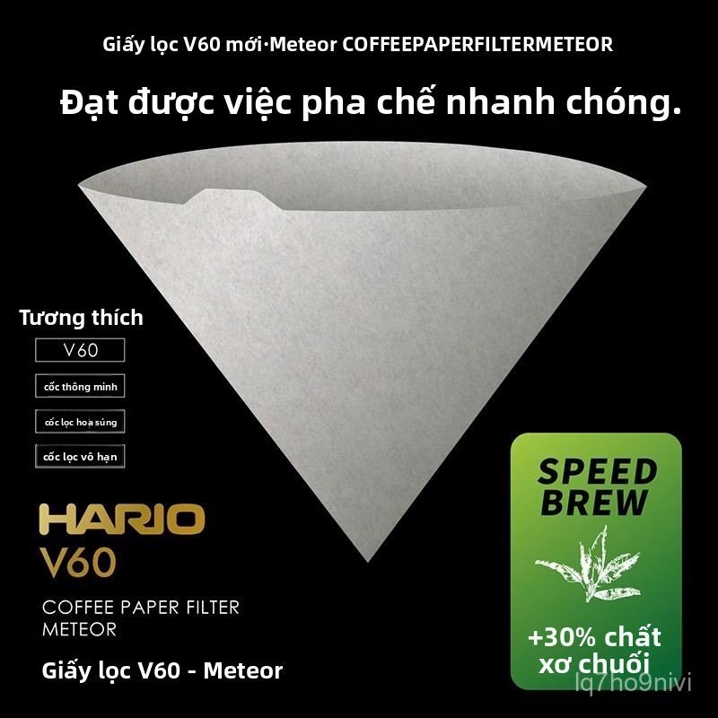 Giay loc ca phe Hario Nhat Ban soi chuoi nhanh chuyen dung cho phieu pha ca phe v60 ben dep ban chay