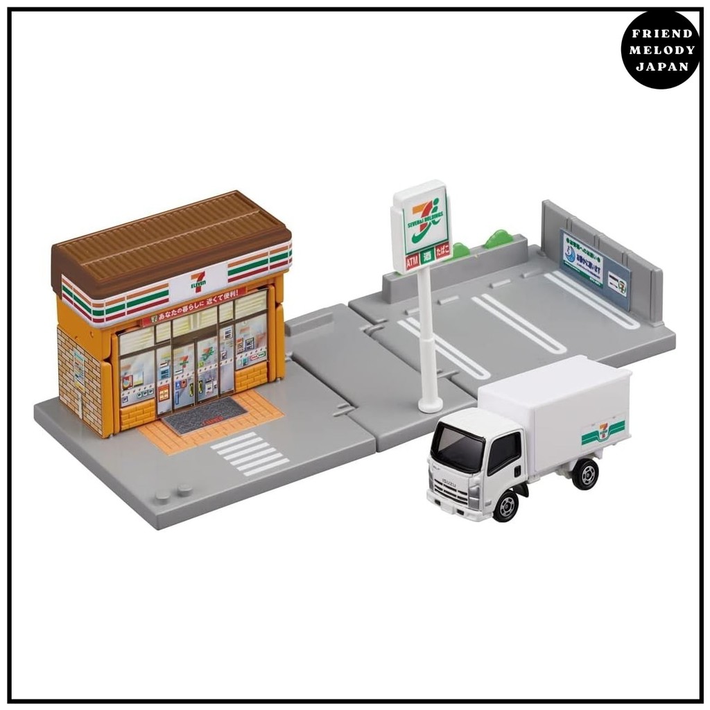 TAKARA TOMY " Tomica Town 7-Eleven (with Tomica)" Mini car car toy 3 years old and over Toy safety s