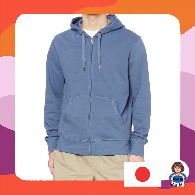 [Amazon Essentials] Men's Lightweight French Terry Zip-Up Hoodie Relaxed Fit
