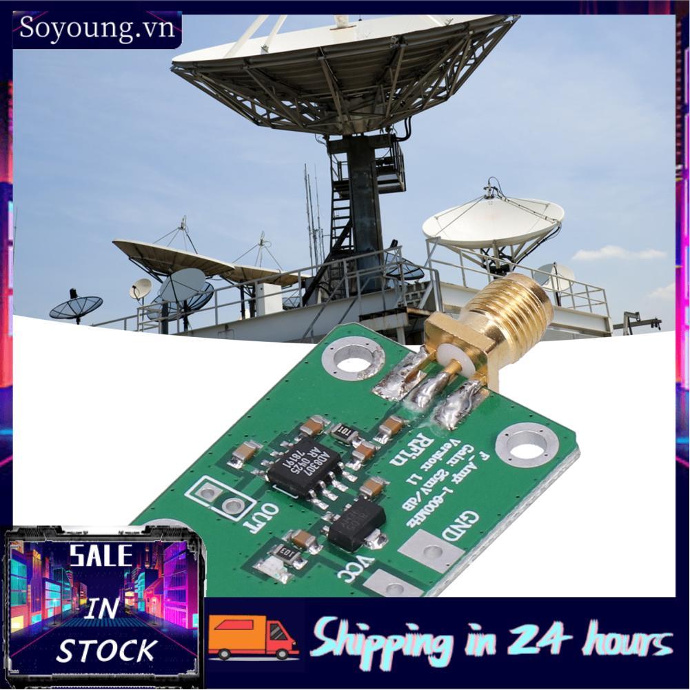 Soyoung Mô-đun đồng hồ đo điện PCB 1‑600 MHz AD8307 Mô-đun dò logarit 25mV/dBm để nhận dạng tín hiệu