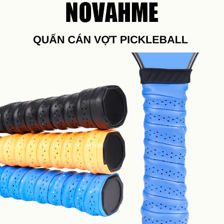 Quấn cán vợt cầu lông, pickleball, tenis,Quấn cán cực bám tay , thấm hút mồ hôi, không bong tróc.