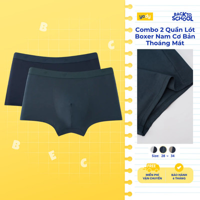 [BST Sịp Êm] Combo 2 Quần Lót Boxer Nam YODY Form Cơ Bản Thoáng Mát TRA MCUN25A029