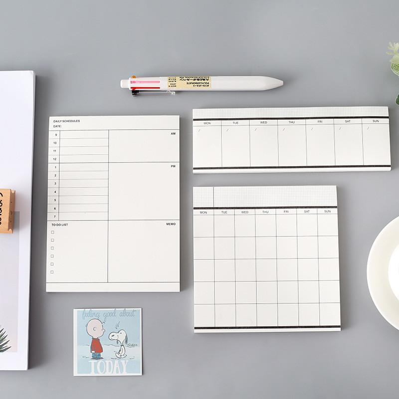 Kế hoạch lịch trình kinh doanh đơn giản Notepad Notepad có thể xé được Kế hoạch hàng tháng Kế hoạch 