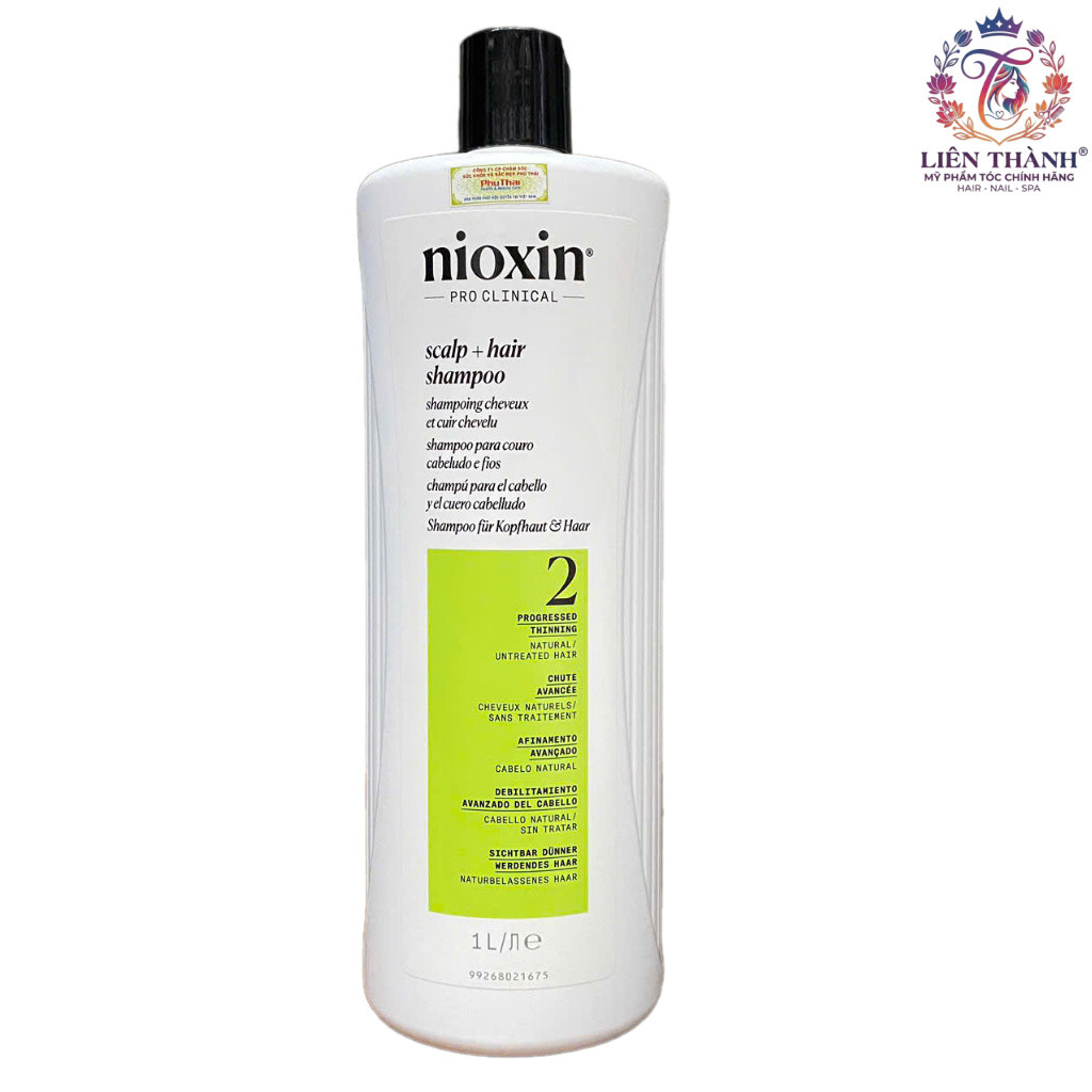 Dầu gội chống rụng tóc Nioxin System 2 Shampoo 1000ml .LT