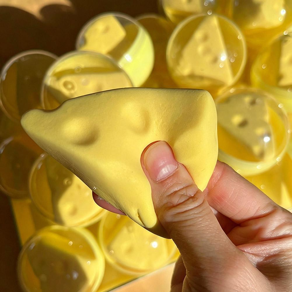 Gashapon Phô Mai Squishy Đồ Chơi Tăng Chậm Sáng Tạo Phô Mai Giải Nén Giảm Căng Thẳng Đồ Chơi Khối I9