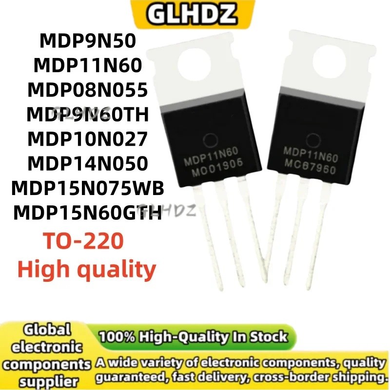 Chất Lượng Cao 5 Chiếc MDP9N50 MDP11N60 MDP08N055 MDP9N60TH MDP10N027 MDP14N050 MDP15N075WB MDP15N60