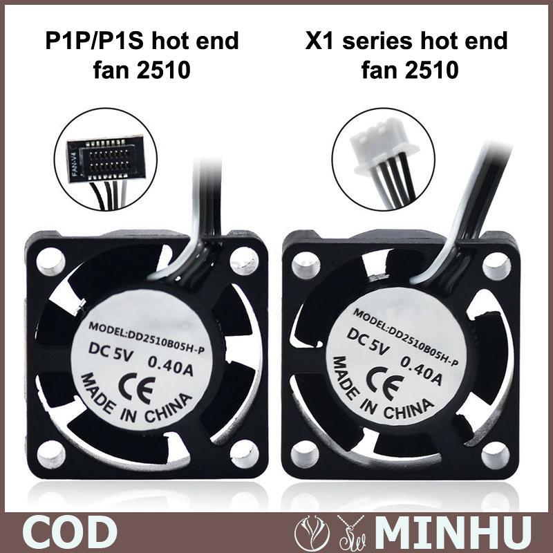 2510 fan đối với bambu phòng thí nghiệm X1/P1 hotend quạt làm mát với cáp nhanh chóng quạt làm mát c