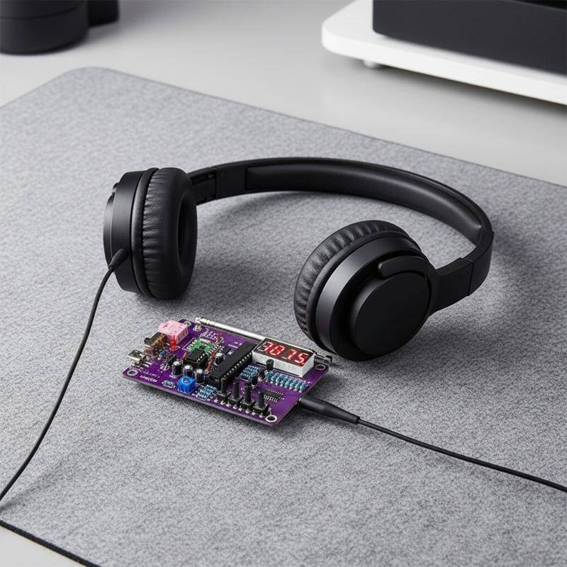 Piqging FM Radio DIY Kit 87-108 MHz Màn hình kỹ thuật số kênh kép Type-C VN