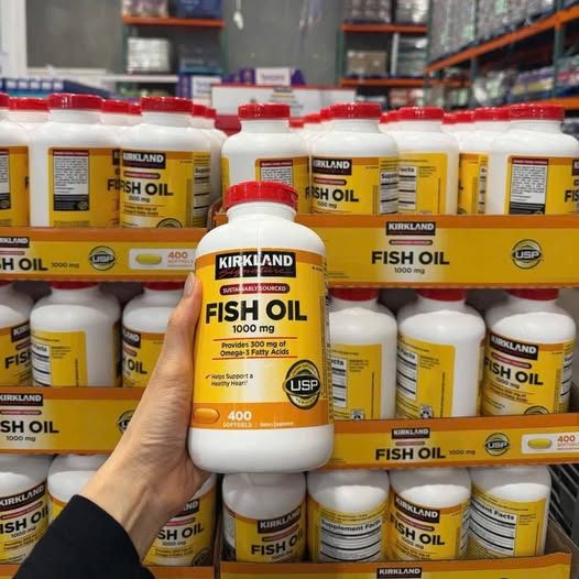 [Hàng Mỹ] Viên Bổ Sung Dầu Cá Kirkland Fish Oil 1000mg (400 Viên)