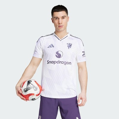 adidas Bóng đá Áo Đấu Sân Khách Manchester United 25/26 Phiên Bản Authentic Nam trắng JI7424