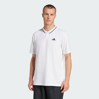 adidas Quần vợt & Padel Tennis Áo Polo Piqué Climacool Tennis Club Nam trắng JD8644