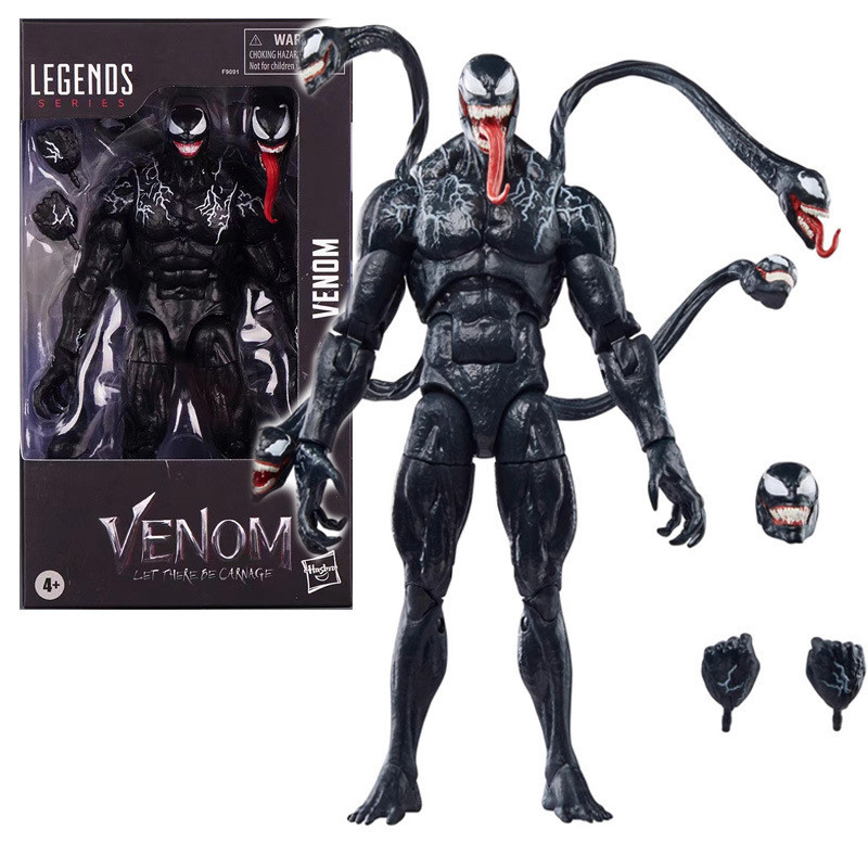 Huyền thoại Marvel Symbiotic Multi-Head Venom 2 Phiên bản phim Marvel 23cm Mô hình di chuyển