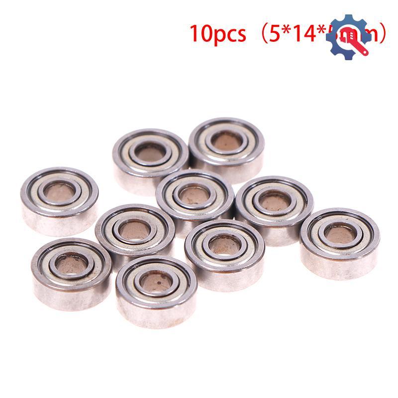 [AT] 10 chiếc 5 * 14 * 5mm rãnh sâu hình cầu thép carbon thu nhỏ vòng bi 605ZZ TH