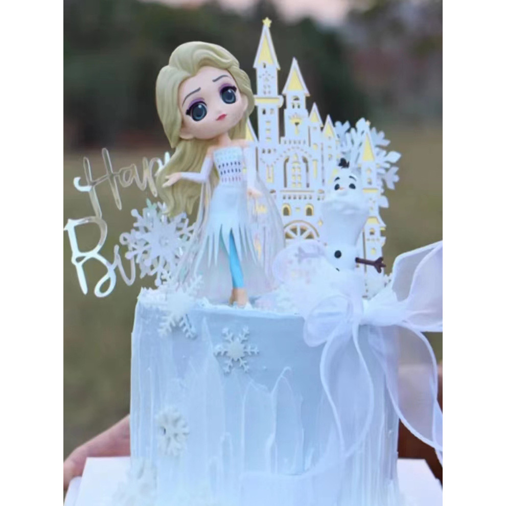 Cô Gái Mới Elsa Công Chúa Băng Elsa Trang Trí Bánh Sinh Nhật Đồ Trang Trí Nữ Hoàng Elsa Đồ Trang Trí