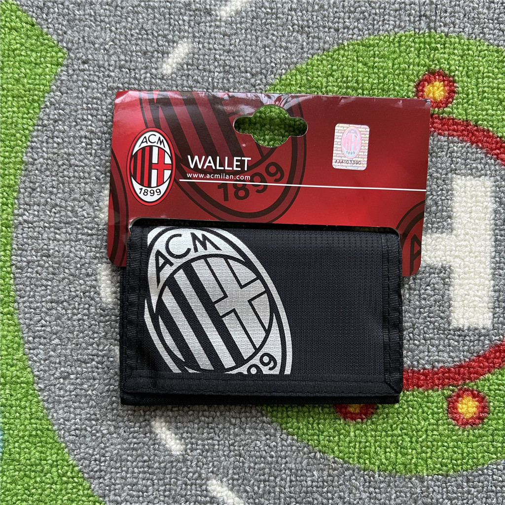 AC MILAN AC MILAN Chính Thức Chính Hãng Fan Team Logo 30% Tắt Thể Thao Ví Vải Nylon Ví Đựng Tiền Xu