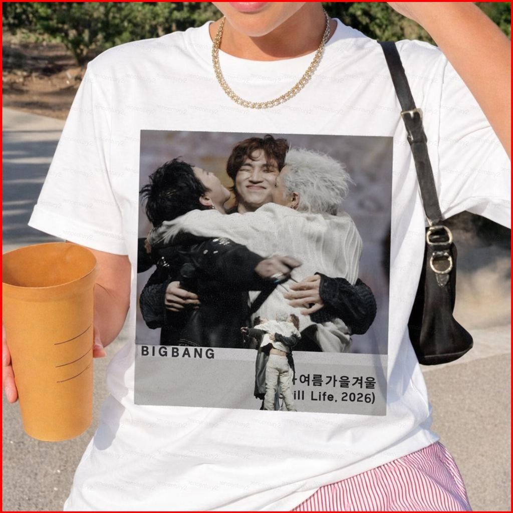 BigBang Coachella Still Life cotton Tee BB Comback 2026 Quà tặng cho người hâm mộ VIP Áo thun G-DRAG
