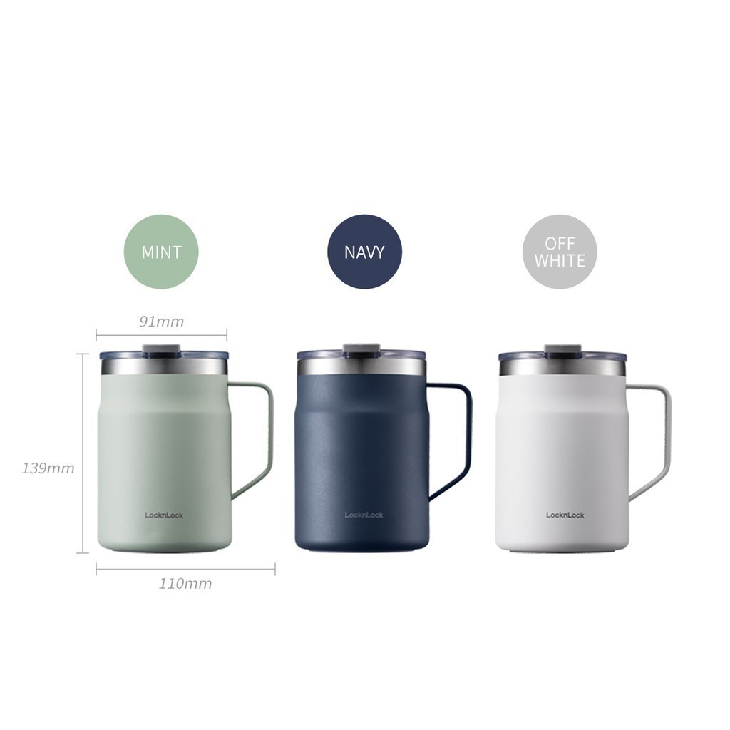 Ca nước giữ nhiệt LocknLock Metro Mug LHC4219WHT 475ml