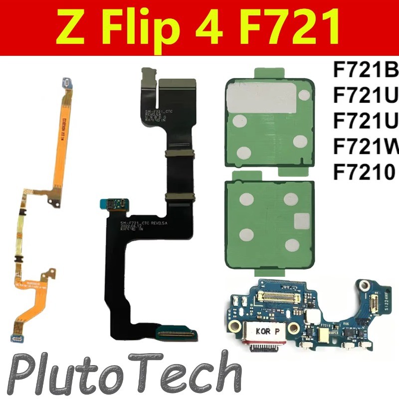 Z Flip 4 Bảng Chính Màn Hình LCD Với Trục Quay Cáp Flex Cổng Sạc Tín Hiệu WIFI Tương Thích F721 F721