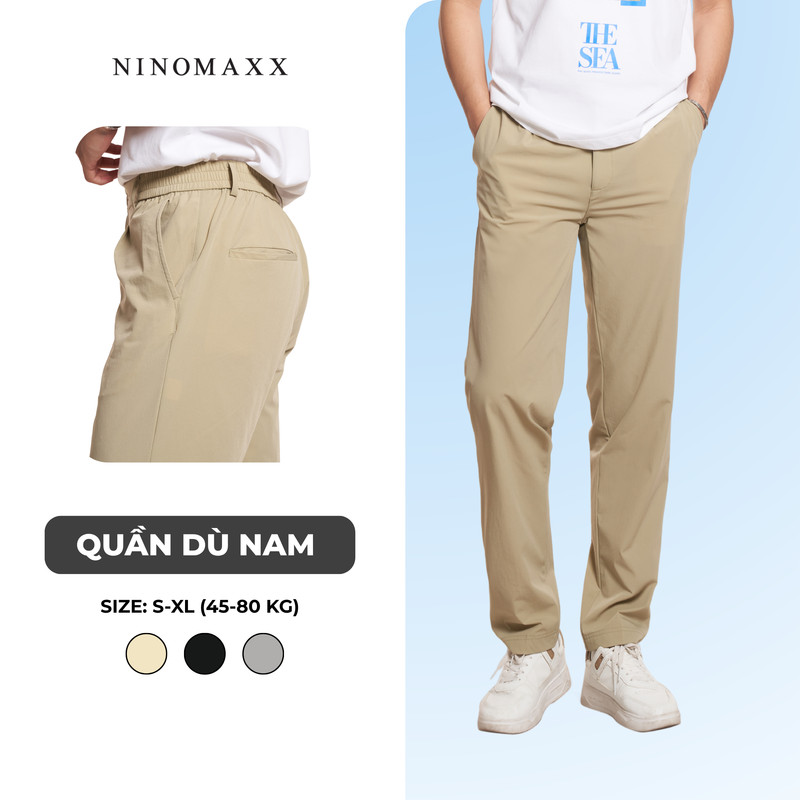 [LIVE] Quần Dài Nam Chất Nylon Co Giãn Thời Trang Năng Động NINOMAXX 2408015