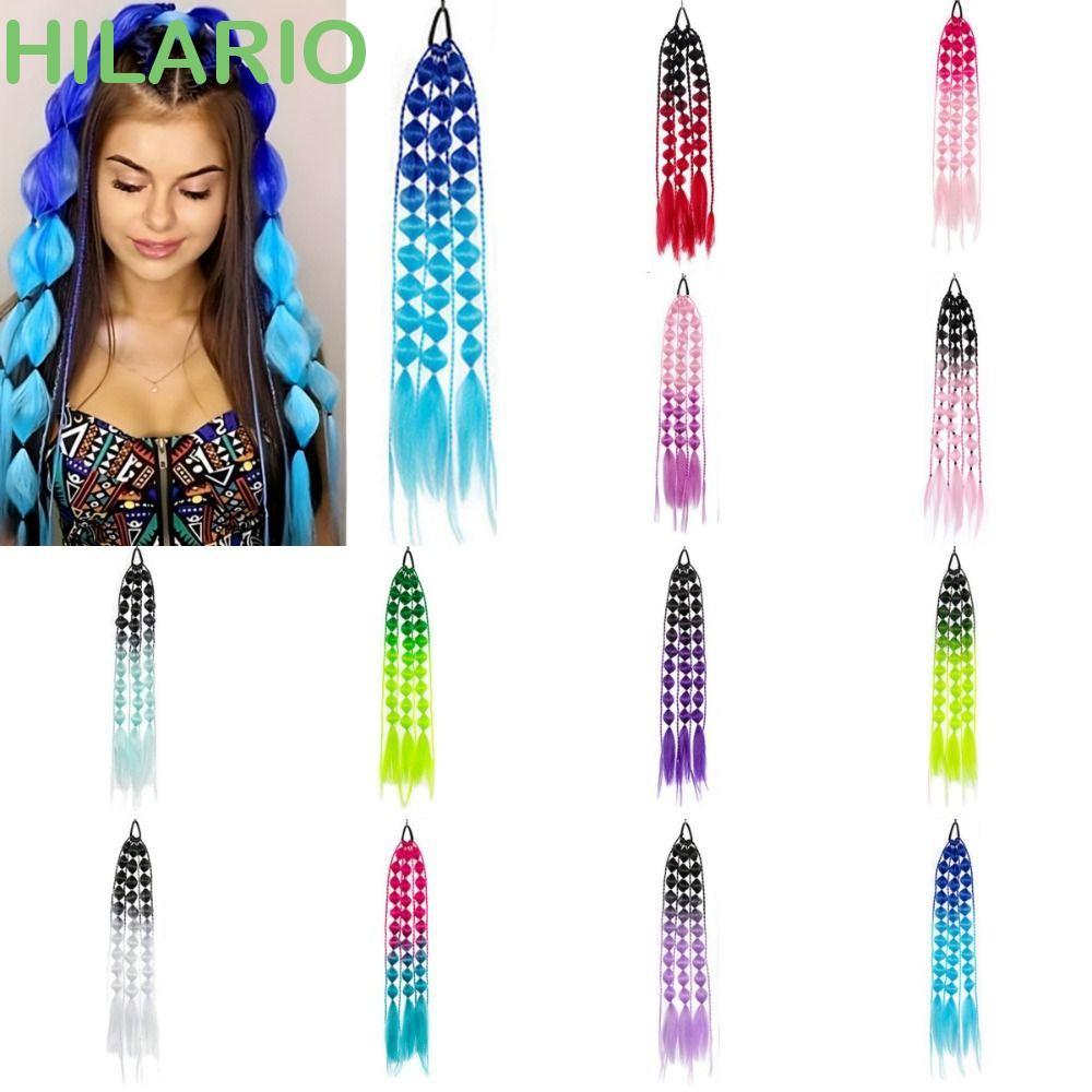 HILARIO Bubble Jumbo Braid, Lantern Braid Ponytail Extension Twist Braid Bulk, Hairpiece Handmade bệ