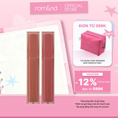 [Rom&nd] Combo 2 son tint bóng căng mọng Romand Dewyful Water Tint