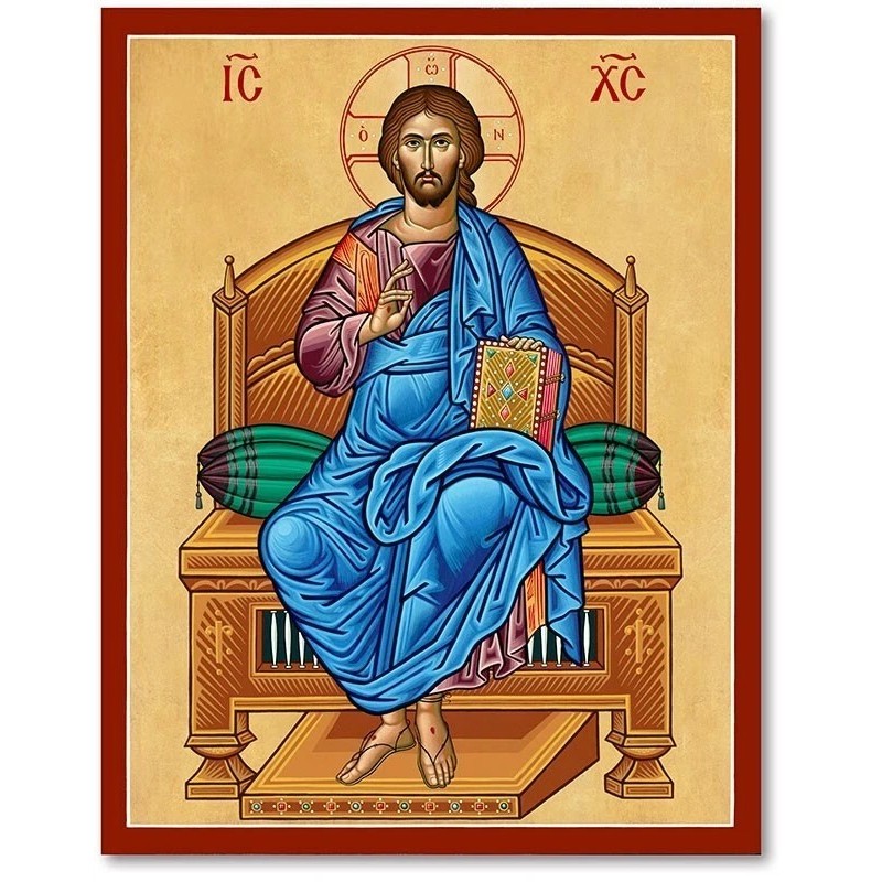 JESUS SITTING ICON poster in trang trí nội thất