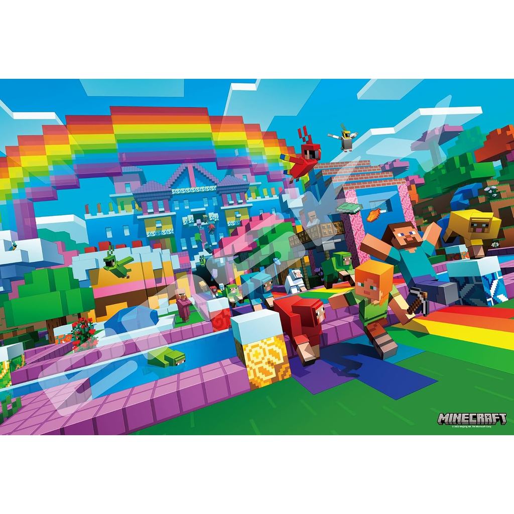 MINECRAFT Minecraft World of Colors 51 x 73.5cm Jigsaw Puzzle 1000 Pieces JIGSAW PUZZLE 1000T-308 Ag