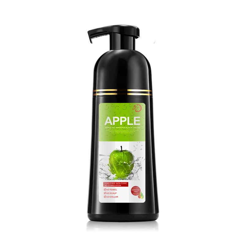 500ML MOKERU APPLE NO AMMONIA-FREE BLACK SHAMPOO TÓC MẮT