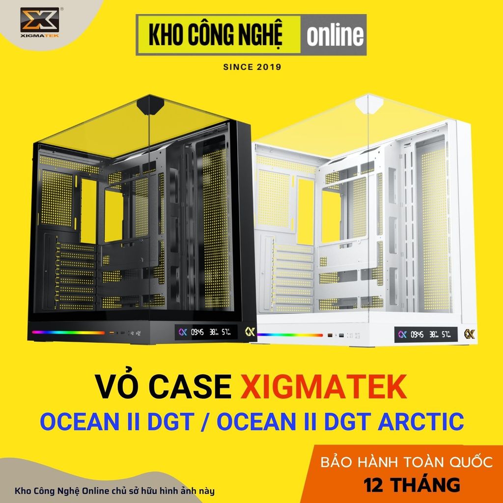 Vỏ Case Máy Tính Xigmatek Ocean ll DGT - Hỗ trợ E-ATX, ATX, Micro-ATX, Mini-ITX (Hàng Chính Hãng)