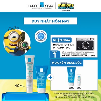 [FS] Bộ đôi sạch sâu giảm mụn nhanh sau 8H La Roche Posay Effaclar 40ml