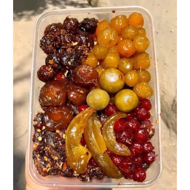 ( ĂN VẶT )  HỘP 500G Ô MAI MIX 9-10 VỊ Ô MAI TRUYỀN THỐNG CHUA CAY MẶN NGỌT