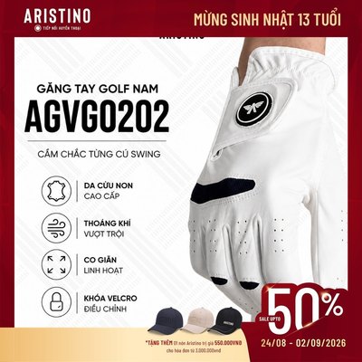 Găng tay thể thao Nam Aristino Golf Leather AGVG0202