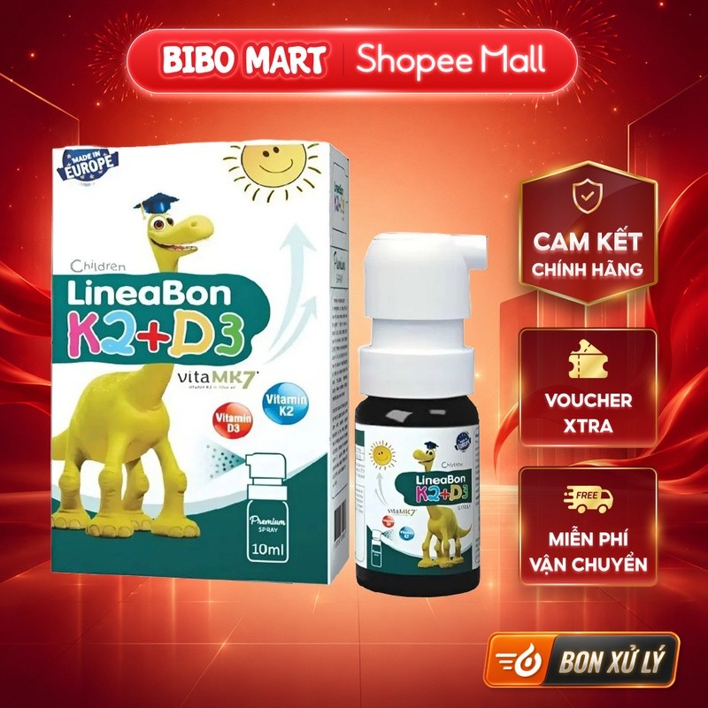 [KOL] Vitamin D3K2 LineaBon Spray dạng xịt - chai 10ml - BM001.2