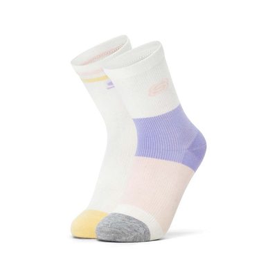 Vớ Thể Thao Trẻ Em Skechers SKX Court Club Socks Crew Socks (2 Pairs) - L226K035-06GC